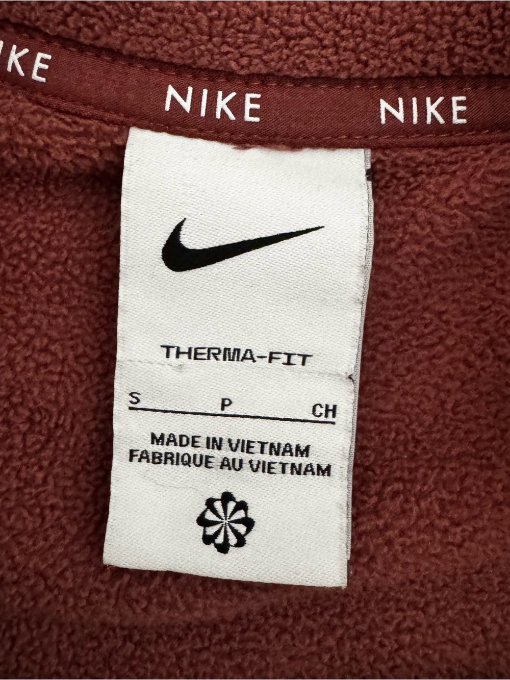 Nike Therma Fit 1/4 Zip Cropped Fleece Womans Small - Picture 2 of 2